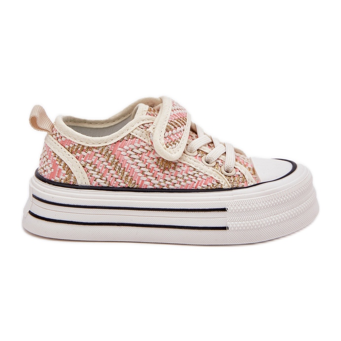 Girls' pink velcro sneakers Girls' pink velcro sneakers