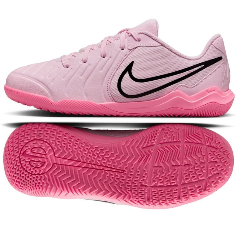 Nike Tiempo Legend 10 Academy IC DV4350-601 football shoes pink Nike Tiempo Legend 10 Academy IC DV4350-601 football shoes pink