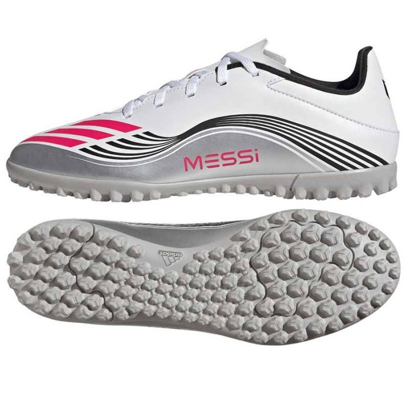 Adidas F50 Messi Club TF JP7445 football shoes white Adidas F50 Messi Club TF JP7445 football shoes white