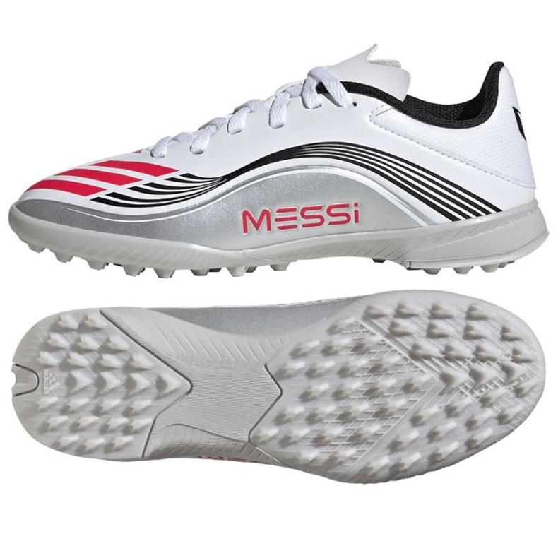 Adidas F50 Messi League JP7456 football shoes white Adidas F50 Messi League JP7456 football shoes white