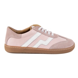 Barefoot women's leather shoes Olivier Eliza pink