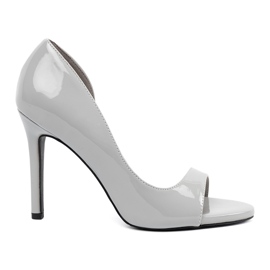 Goodin Gray pins with an open toe grey Goodin Gray pins with an open toe grey