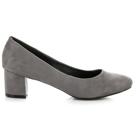 Vices New Collection Classic Suede Pumps grey