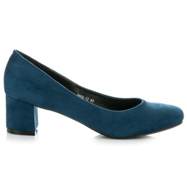 Vices New Collection Classic Suede Pumps blue