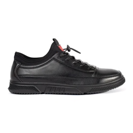 Black sports shoes insulated