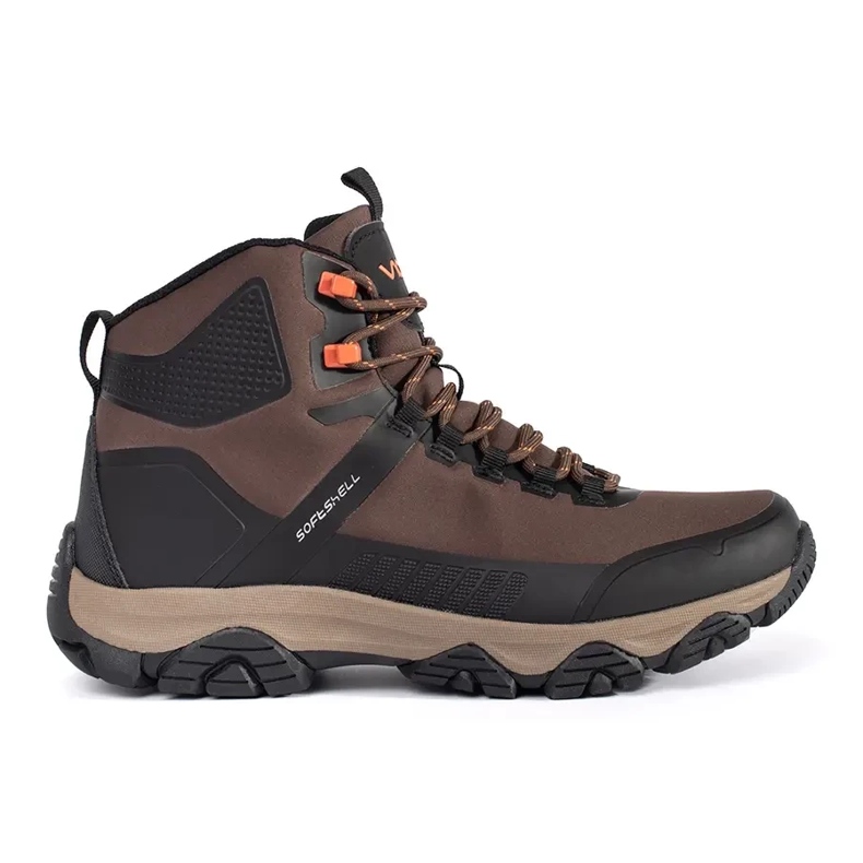 Vico Brown winter shoes tied softshell