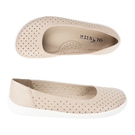 Olivier Barefoot Women's Minimalist Ballerinas Slipped 1771Pol openwork beige Olivier Barefoot Women's Minimalist Ballerinas Slipped 1771Pol openwork beige