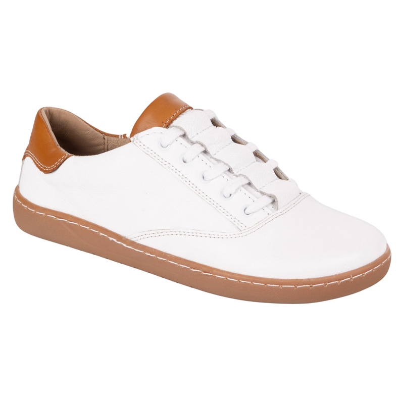 Sneakers Barefoot Women's Maja Olivier - Anatomical White Leather Shoes Sneakers Barefoot Women's Maja Olivier - Anatomical White Leather Shoes