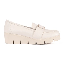 Goodin Light -beige wedge shoes