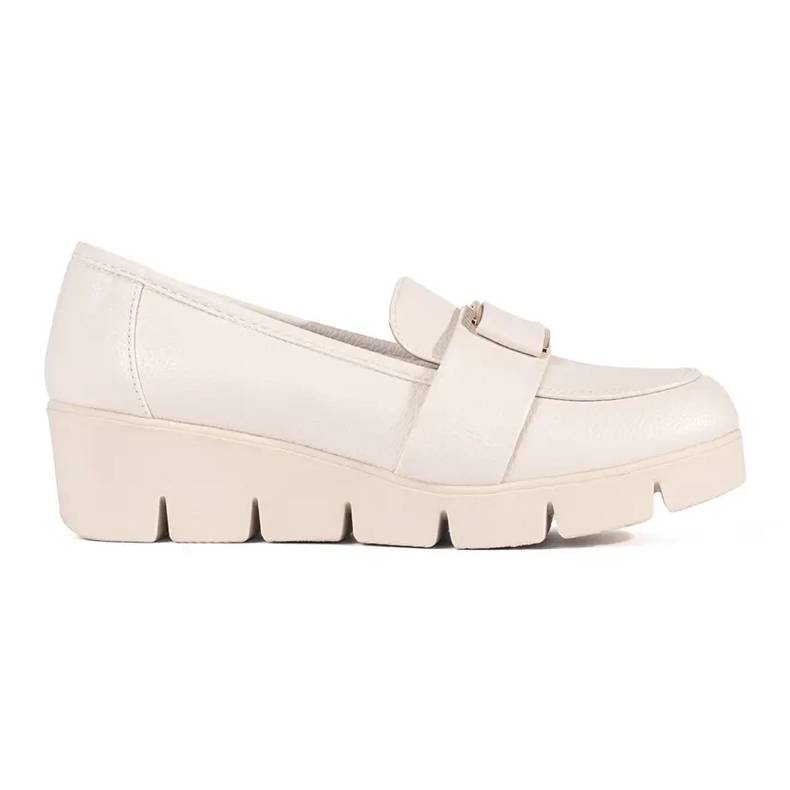 Goodin Light -beige wedge shoes