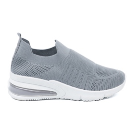 Gray -shaped sports shoes grey