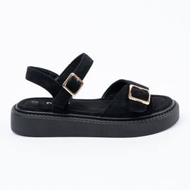 Seastar Black sandals with buckle