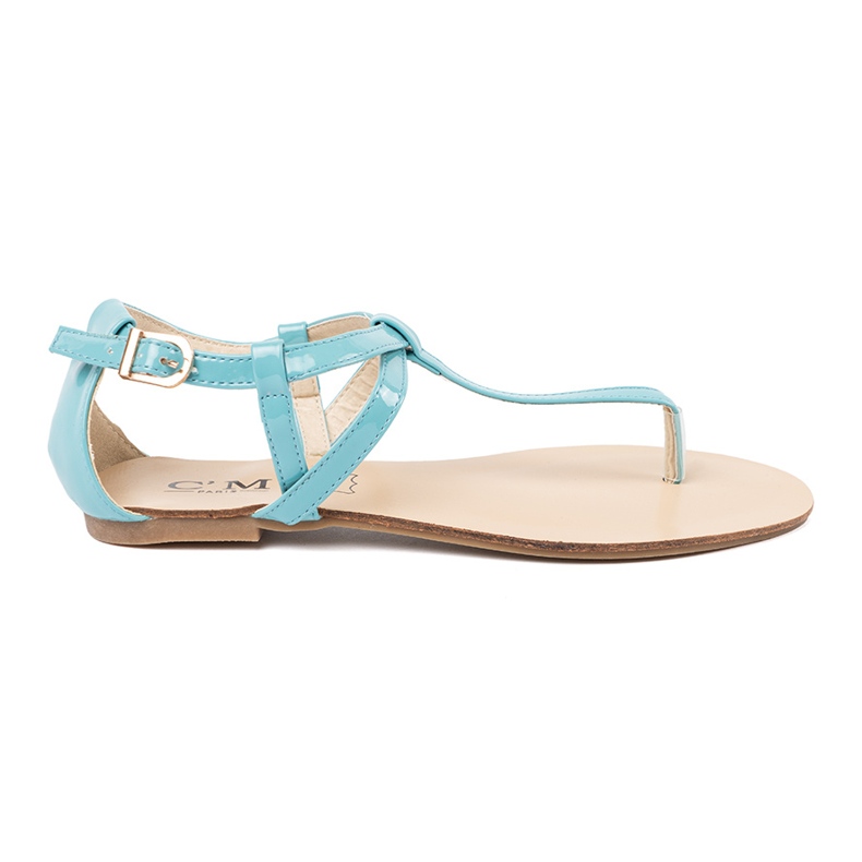 Women's blue -style blue sandals
