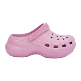 Women's foam slippers on a massive sole Big Star RR274A120 Pink Women's foam slippers on a massive sole Big Star RR274A120 Pink