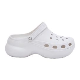 Women's foam slippers on a massive sole Big Star RR274A119 white Women's foam slippers on a massive sole Big Star RR274A119 white
