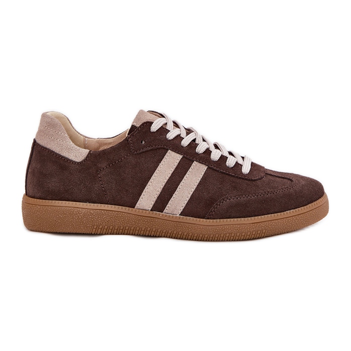 Zazoo n1068 suede low women's chocolate sneakers brown Zazoo n1068 suede low women's chocolate sneakers brown