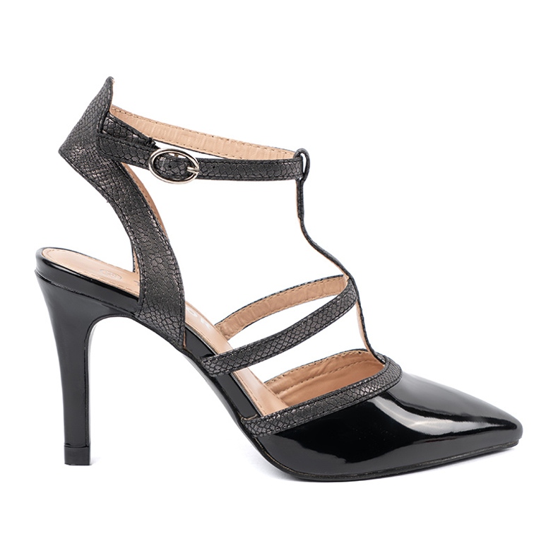 Black pumps on a high heel