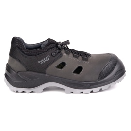 Fagum-Stomil Men's leather sandals Techwork 1164P S1 SR gray grey Fagum-Stomil Men's leather sandals Techwork 1164P S1 SR gray grey