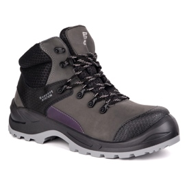 Fagum-Stomil Men's leather working boots Techwork 1166p S2 SR gray grey
