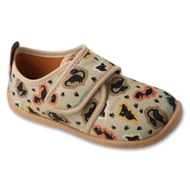 Befado children's slippers 902x056 Velcro in applications beige