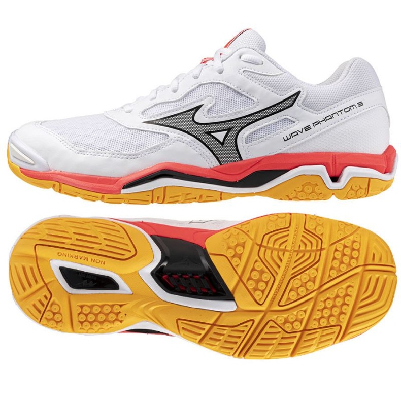 Mizuno Wave Phantom 3 x1ga226098 handball shoes white Mizuno Wave Phantom 3 x1ga226098 handball shoes white