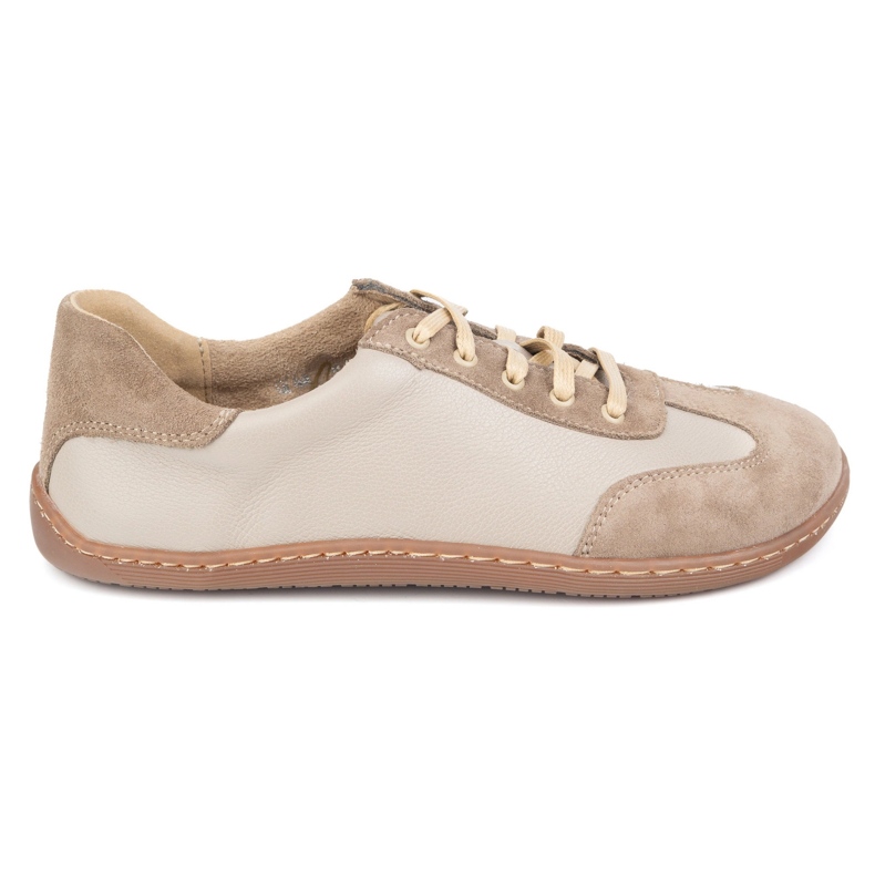 Barefoot minimalist leather Wasak 0744W CAPPUCCINO beige