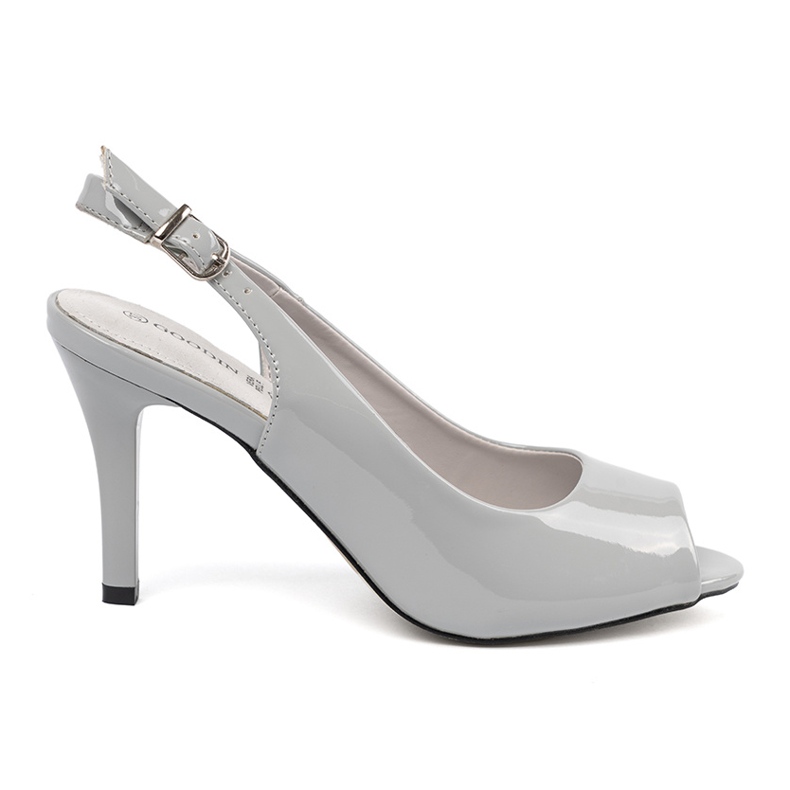 Goodin Gray painted high heels grey