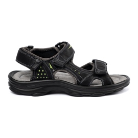 Shelvt Black sports sandals