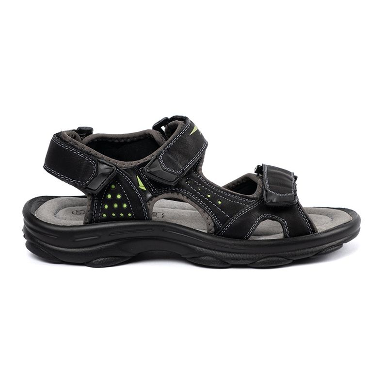 Shelvt Black sports sandals