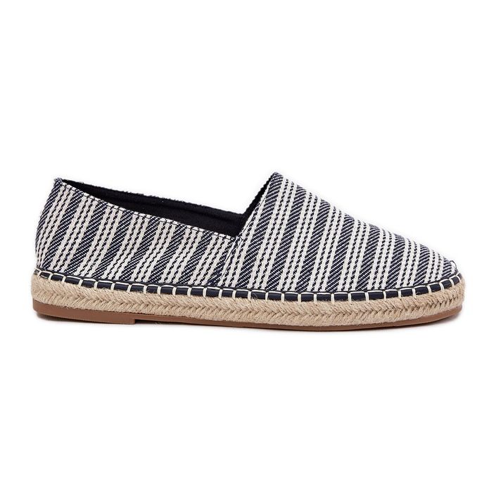 Men's espadrilles with braid navy blue