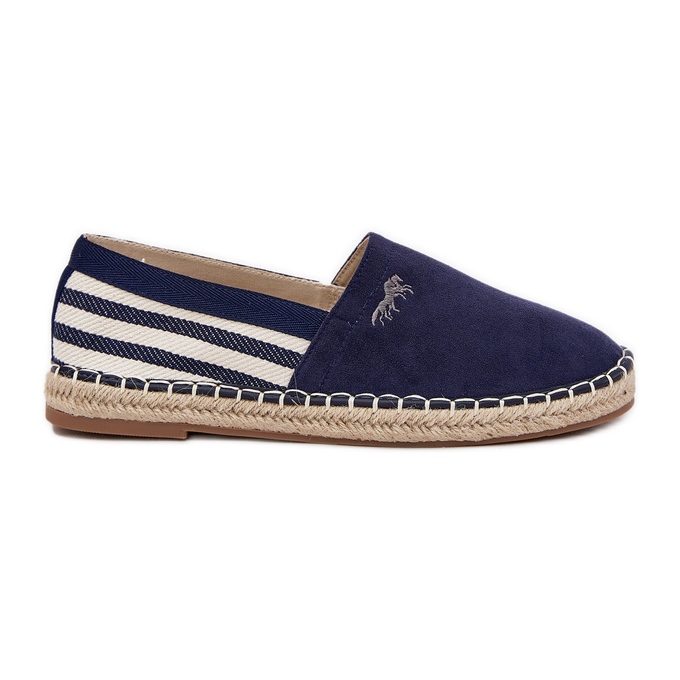 Men's eco -suede espadrilles navy blue