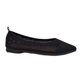 Women's mesh ballerinas black
