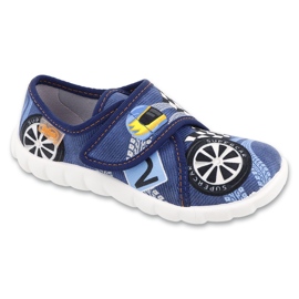 Befado children's slippers 457p009 navy blue
