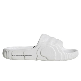 Women's/men's flip -flops Adidas Adilelette 22 Crystal White with a comfortable profiled white sole (HQ4672)