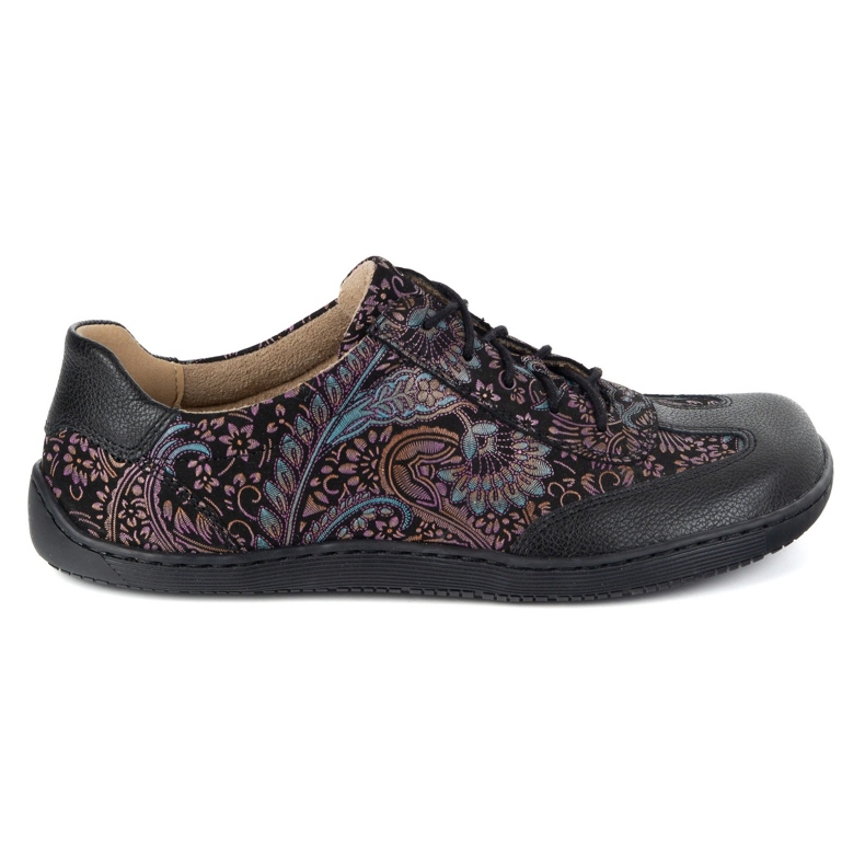 Olivier Barefoot leather shoes Thalia minimalist shoes purple print shoes violet