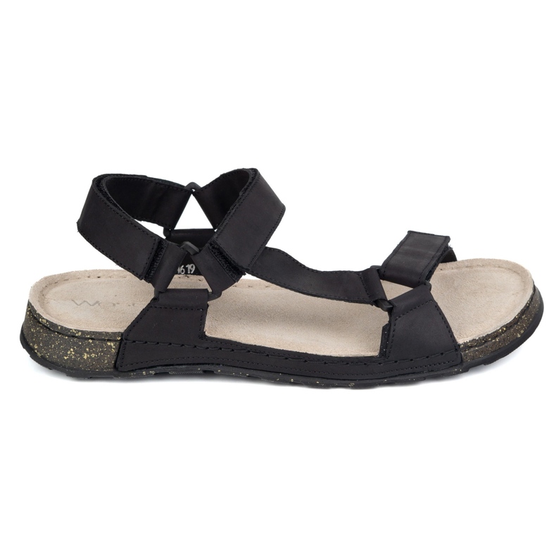 Olivier Men's leather sandals Wasak 0243W black Olivier Men's leather sandals Wasak 0243W black