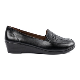 Women's shoes with decorative embroidery black Women's shoes with decorative embroidery black