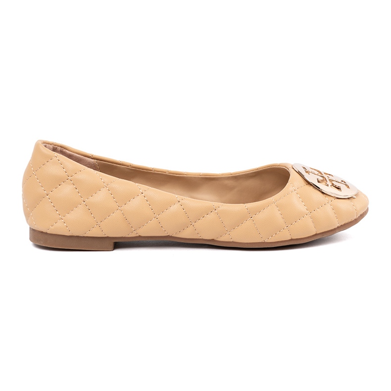 Beige ballerinas made of eco leather Beige ballerinas made of eco leather