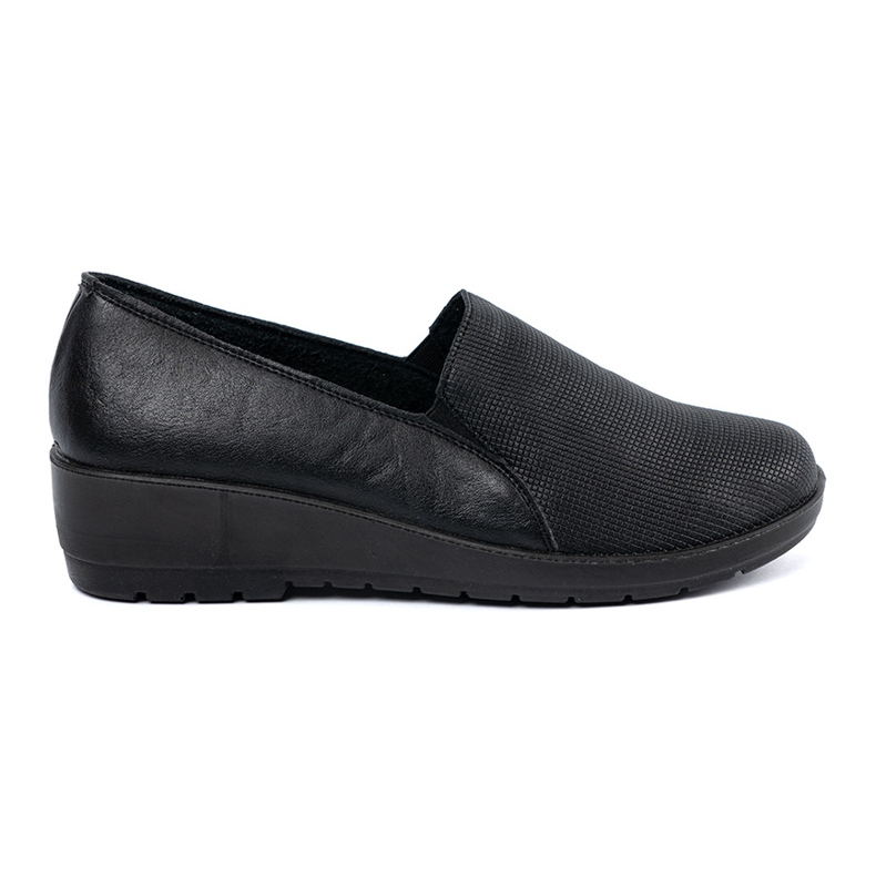 Shelvt Women's black shoes on the platform