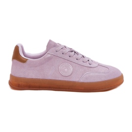 Women's suede Sneakers Big Star RR274850 Hi-Polish Violet System purple