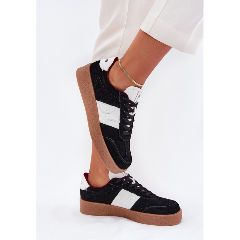 Women's suede sneakers big star by Daniel Lopez SS2D4021 black Women's suede sneakers big star by Daniel Lopez SS2D4021 black