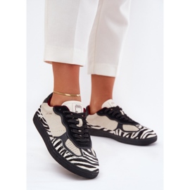 Women's sneakers big star by Daniel Lopez SS2D4015 zebra beige