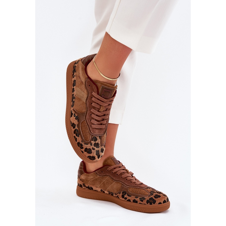 Women's Sneakers Big Star by Daniel Lopez SS2D4017 leopard print brown Women's Sneakers Big Star by Daniel Lopez SS2D4017 leopard print brown