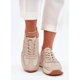 Women's leather sports shoes Sneakers Big Star by Daniel Lopez SS2D4043 beige Women's leather sports shoes Sneakers Big Star by Daniel Lopez SS2D4043 beige