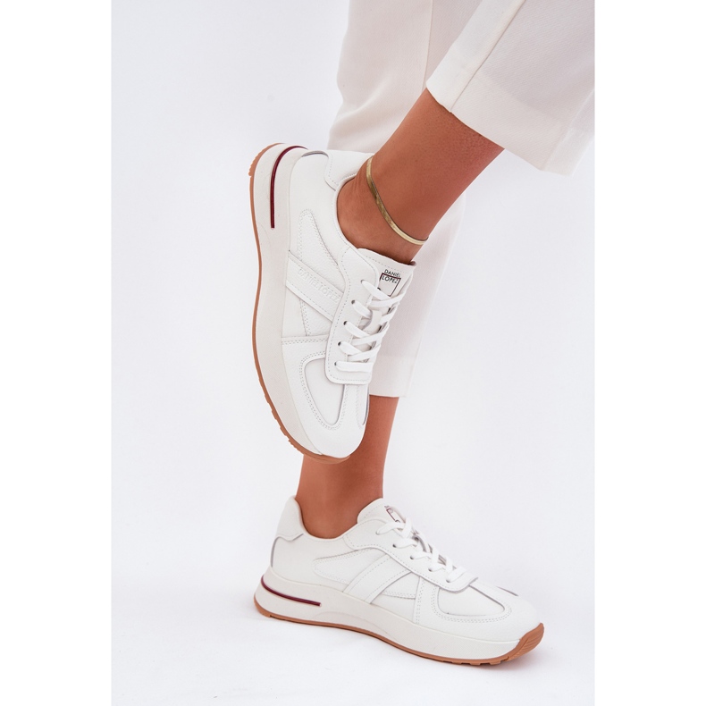 Women's leather sports shoes Sneakers Big Star by Daniel Lopez SS2D4042 White Women's leather sports shoes Sneakers Big Star by Daniel Lopez SS2D4042 White