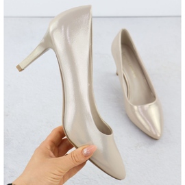 High heels Women's satin -golden Sergio Leone 1336 High heels Women's satin -golden Sergio Leone 1336