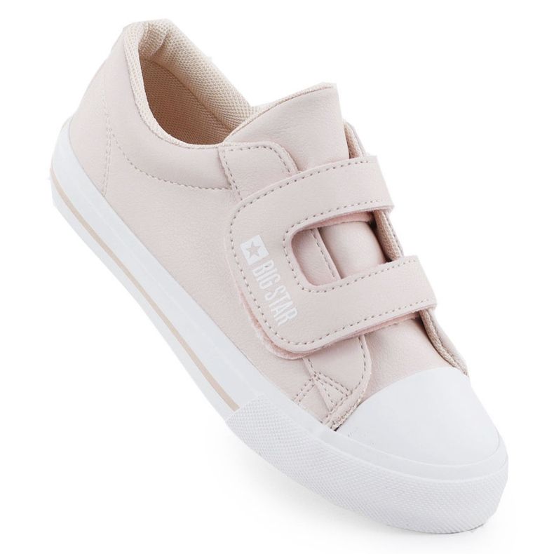Big star ll374072 pink sneakers from ecological leather pink leather