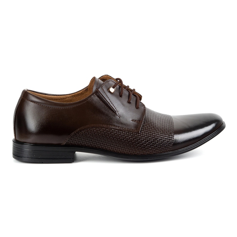 Olivier Men's elegant leather shoes 302t3 dark brown Olivier Men's elegant leather shoes 302t3 dark brown