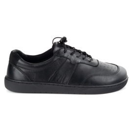 Olivier Barefoot women's shoes minimalist leather wide black aria