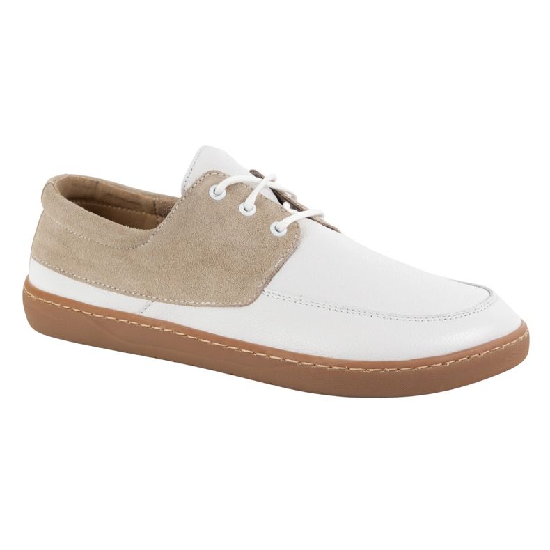 Women's moccasins barefoot lace -up wasak 0797w Polish leather footwear white